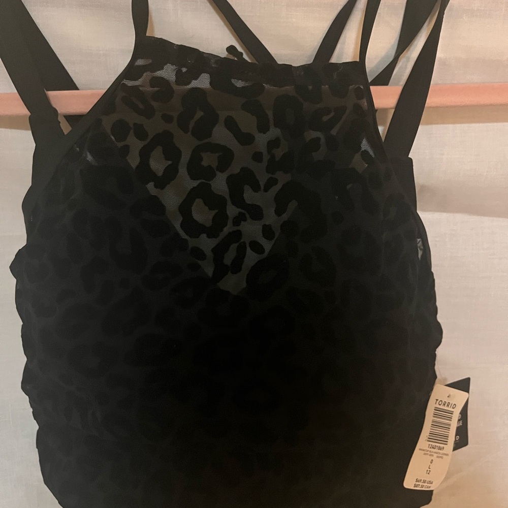 Torrid Black bathing suit top. Size 0.